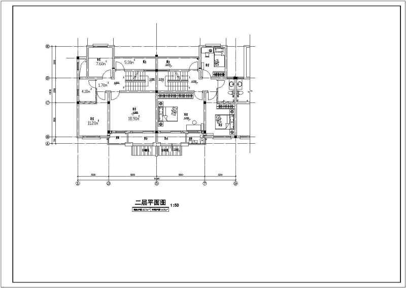 居住<a href=https://www.yitu.cn/su/7987.html target=_blank class=infotextkey>小区</a>B型别墅建筑施工<a href=https://www.yitu.cn/su/7590.html target=_blank class=infotextkey>设计</a>CAD图