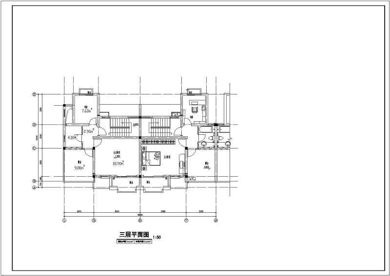 居住<a href=https://www.yitu.cn/su/7987.html target=_blank class=infotextkey>小区</a>B型别墅建筑施工<a href=https://www.yitu.cn/su/7590.html target=_blank class=infotextkey>设计</a>CAD图