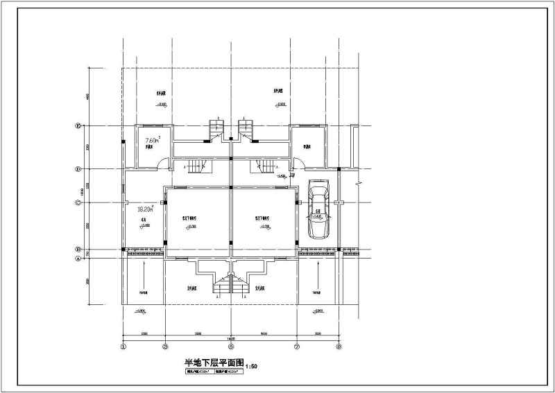 居住<a href=https://www.yitu.cn/su/7987.html target=_blank class=infotextkey>小区</a>B型别墅建筑施工<a href=https://www.yitu.cn/su/7590.html target=_blank class=infotextkey>设计</a>CAD图