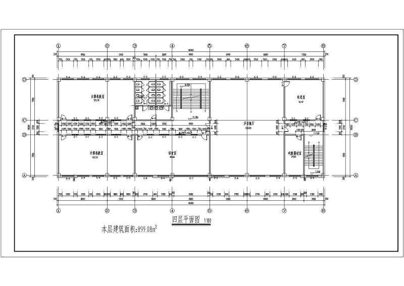 某中学综合<a href=https://www.yitu.cn/su/8159.html target=_blank class=infotextkey>楼</a>建筑<a href=https://www.yitu.cn/su/7590.html target=_blank class=infotextkey>设计</a>cad施工<a href=https://www.yitu.cn/su/7937.html target=_blank class=infotextkey>图纸</a>