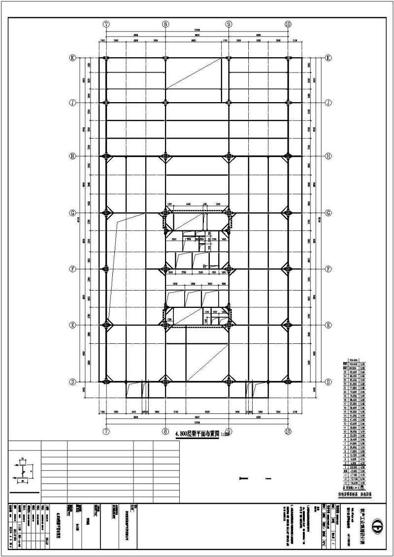 高层<a href=https://www.yitu.cn/su/8096.html target=_blank class=infotextkey>钢结构</a>建筑cad施工图