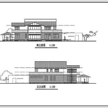 某农村别墅建筑设计图纸（共四套）