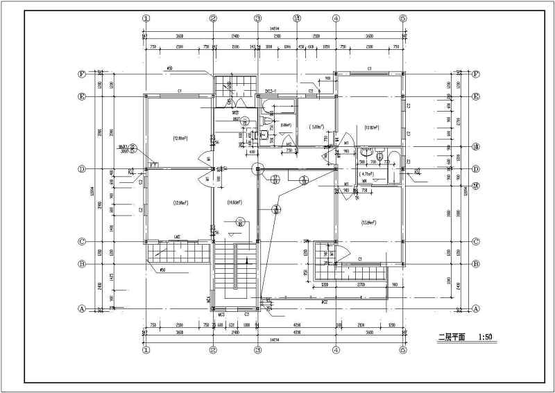 某农村别墅建筑<a href=https://www.yitu.cn/su/7590.html target=_blank class=infotextkey>设计</a><a href=https://www.yitu.cn/su/7937.html target=_blank class=infotextkey>图纸</a>（共四套）