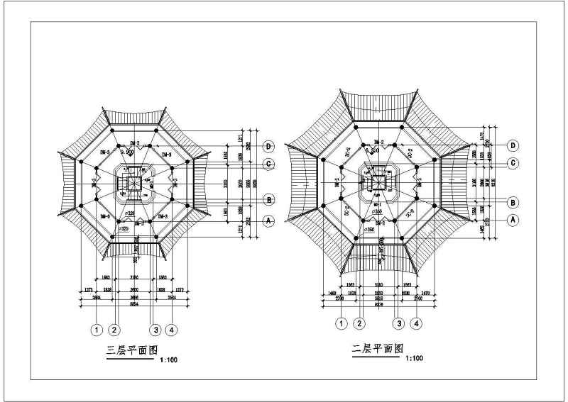 某<a href=https://www.yitu.cn/su/7872.html target=_blank class=infotextkey>地</a>仿<a href=https://www.yitu.cn/su/8064.html target=_blank class=infotextkey>古代建筑</a>七层塔cad施工<a href=https://www.yitu.cn/su/7590.html target=_blank class=infotextkey>设计</a>图