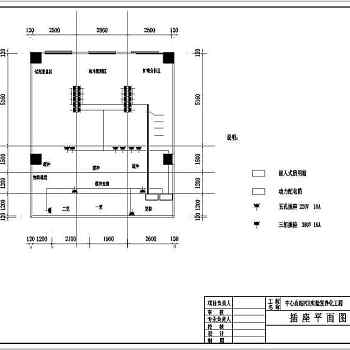 某大学PCR实验室cad暖通空调平面设计施工图