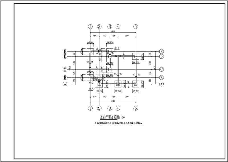 二层<a href=https://www.yitu.cn/su/7776.html target=_blank class=infotextkey>轻钢别墅</a>建筑结构施工图