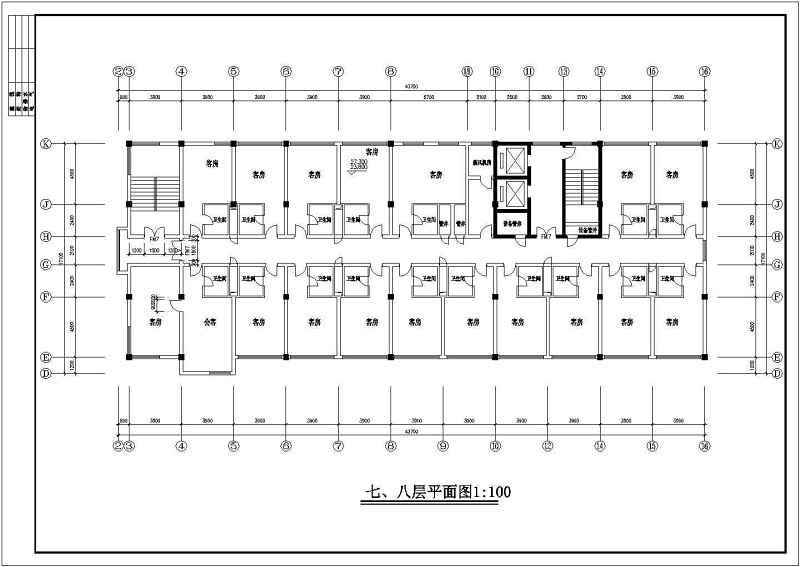 某综合<a href=https://www.yitu.cn/su/8159.html target=_blank class=infotextkey>楼</a>建筑<a href=https://www.yitu.cn/su/7590.html target=_blank class=infotextkey>设计</a>CAD施工图