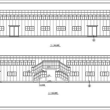 某食堂钢结构建筑设计CAD施工图