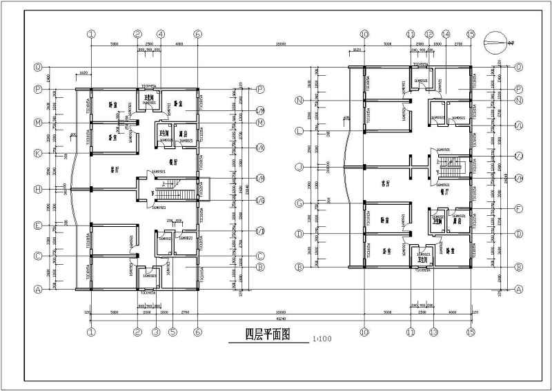 某商住<a href=https://www.yitu.cn/su/8159.html target=_blank class=infotextkey>楼</a>建筑施工CAD<a href=https://www.yitu.cn/su/7590.html target=_blank class=infotextkey>设计</a><a href=https://www.yitu.cn/su/7937.html target=_blank class=infotextkey>图纸</a>