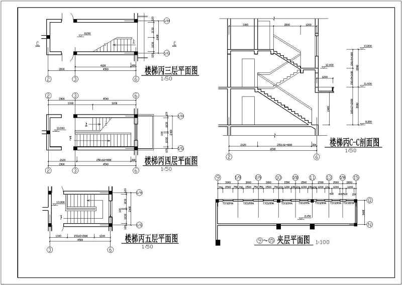 某商住<a href=https://www.yitu.cn/su/8159.html target=_blank class=infotextkey>楼</a>建筑施工CAD<a href=https://www.yitu.cn/su/7590.html target=_blank class=infotextkey>设计</a><a href=https://www.yitu.cn/su/7937.html target=_blank class=infotextkey>图纸</a>