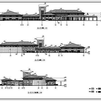 上海某会所建筑设计CAD施工图