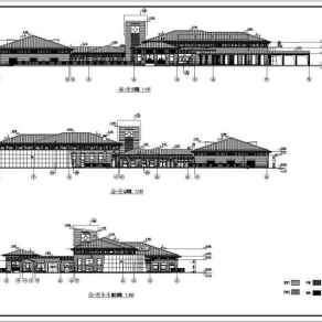 上海某会所建筑设计CAD施工图