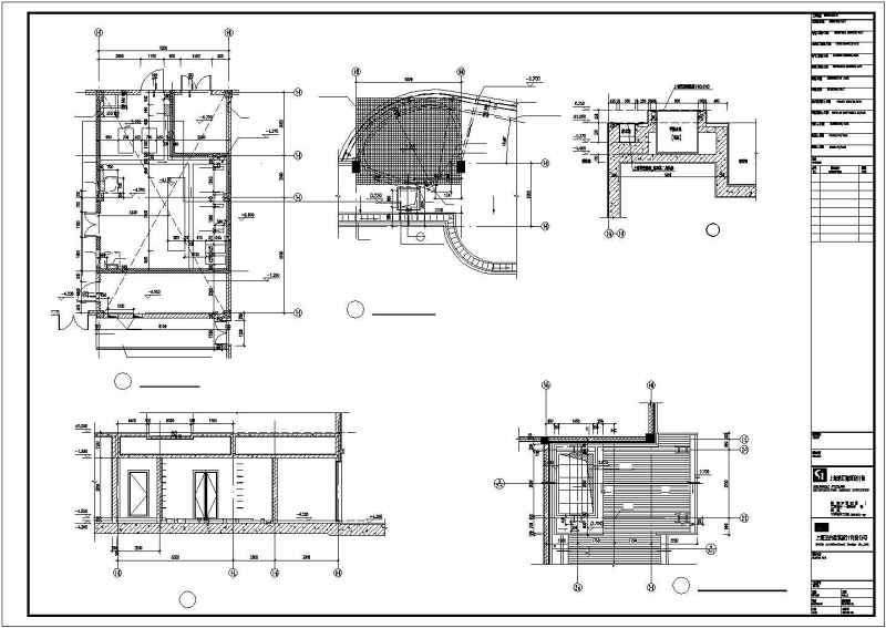 上海某会所建筑<a href=https://www.yitu.cn/su/7590.html target=_blank class=infotextkey>设计</a>CAD施工图