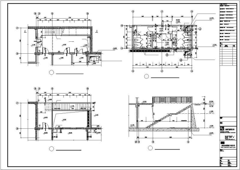 上海某会所建筑<a href=https://www.yitu.cn/su/7590.html target=_blank class=infotextkey>设计</a>CAD施工图