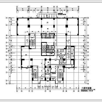 某地高层综合楼施工建筑CAD图纸