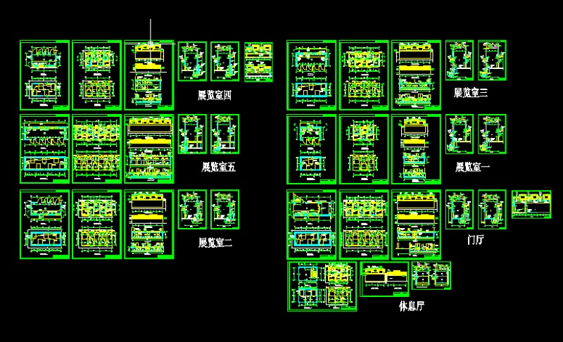 某<a href=https://www.yitu.cn/su/7872.html target=_blank class=infotextkey>地</a>大型博物馆<a href=https://www.yitu.cn/sketchup/zhanting/index.html target=_blank class=infotextkey>展厅</a>大样<a href=https://www.yitu.cn/su/7590.html target=_blank class=infotextkey>设计</a>建筑图