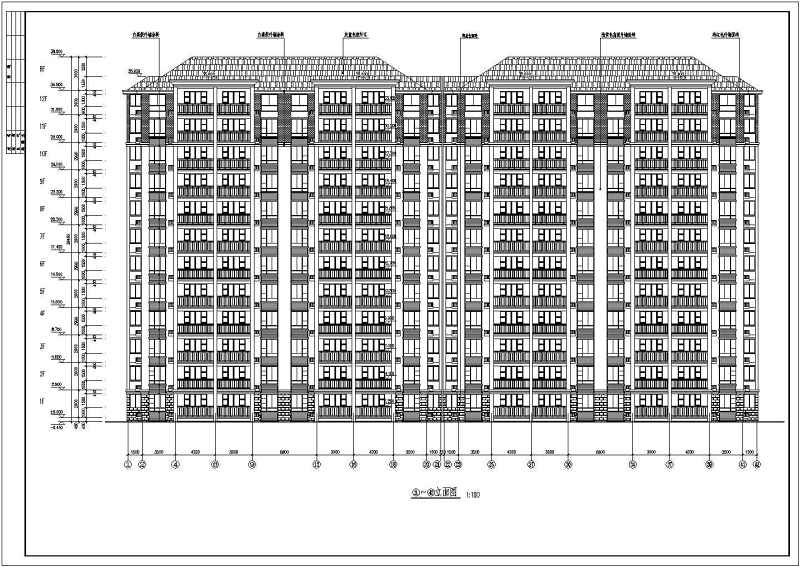 12层小高层住宅<a href=https://www.yitu.cn/su/8159.html target=_blank class=infotextkey>楼</a>建筑<a href=https://www.yitu.cn/su/7590.html target=_blank class=infotextkey>设计</a>CAD施工<a href=https://www.yitu.cn/su/7937.html target=_blank class=infotextkey>图纸</a>（含效果图）