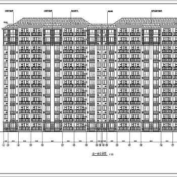 12层小高层住宅楼建筑设计CAD施工图纸（含效果图）