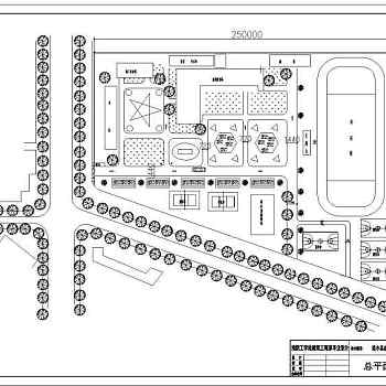 某地四层中学教学楼建筑CAD施工图纸（含建筑设计总说明）