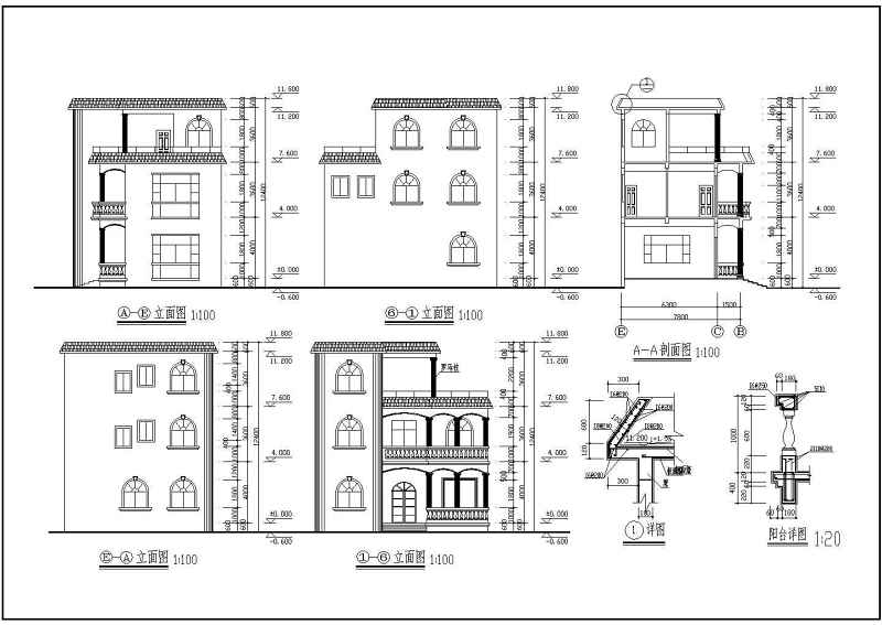 某<a href=https://www.yitu.cn/su/7872.html target=_blank class=infotextkey>地</a>12个大型别墅建筑<a href=https://www.yitu.cn/su/7590.html target=_blank class=infotextkey>设计</a>方案图