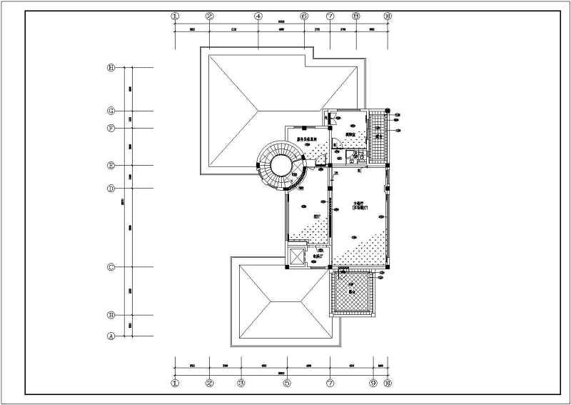 某<a href=https://www.yitu.cn/su/7872.html target=_blank class=infotextkey>地</a>大型别墅平立面建筑<a href=https://www.yitu.cn/su/7590.html target=_blank class=infotextkey>设计</a>图