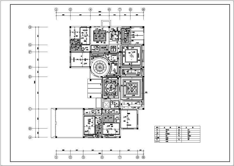 某<a href=https://www.yitu.cn/su/7872.html target=_blank class=infotextkey>地</a>大型别墅平立面建筑<a href=https://www.yitu.cn/su/7590.html target=_blank class=infotextkey>设计</a>图