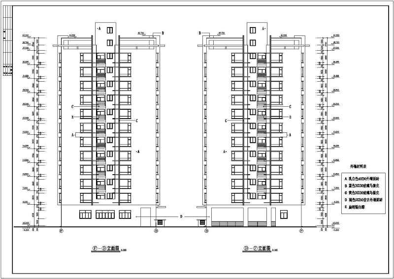 一栋高层商住<a href=https://www.yitu.cn/su/8159.html target=_blank class=infotextkey>楼</a>建筑施工<a href=https://www.yitu.cn/su/7590.html target=_blank class=infotextkey>设计</a>CAD<a href=https://www.yitu.cn/su/7937.html target=_blank class=infotextkey>图纸</a>