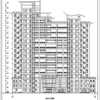 高层商住楼建筑施工设计CAD全套图纸