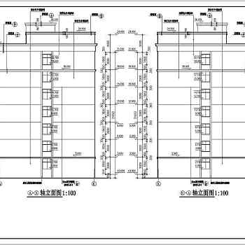 七层砖混结构住宅楼建筑施工cad图纸