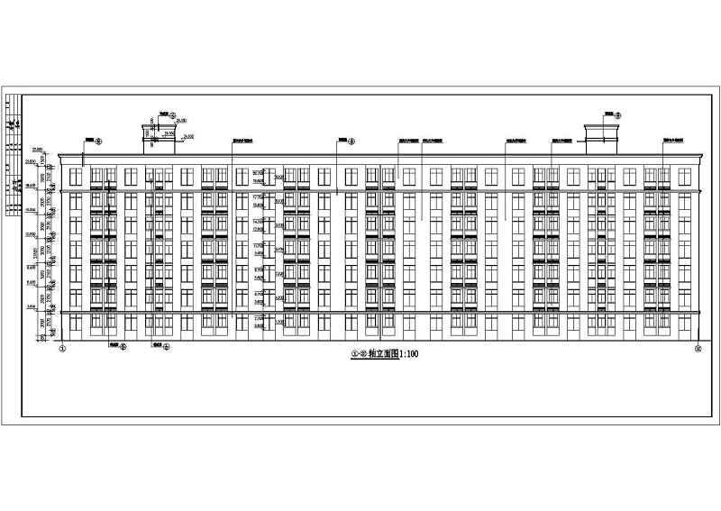 七层砖混结构住宅<a href=https://www.yitu.cn/su/8159.html target=_blank class=infotextkey>楼</a>建筑施工cad<a href=https://www.yitu.cn/su/7937.html target=_blank class=infotextkey>图纸</a>