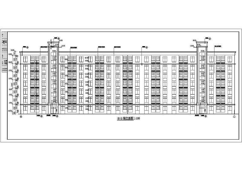 七层砖混结构住宅<a href=https://www.yitu.cn/su/8159.html target=_blank class=infotextkey>楼</a>建筑施工cad<a href=https://www.yitu.cn/su/7937.html target=_blank class=infotextkey>图纸</a>