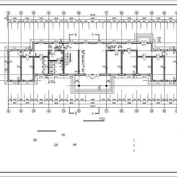 两层小型办公楼建筑设计cad施工图