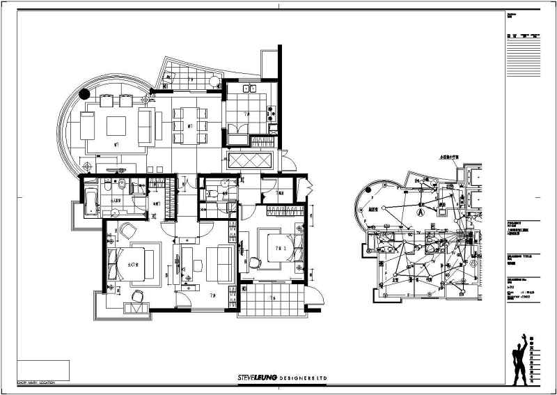 [上海]浦东某住宅样板房装修<a href=https://www.yitu.cn/su/7590.html target=_blank class=infotextkey>设计</a>cad施工图