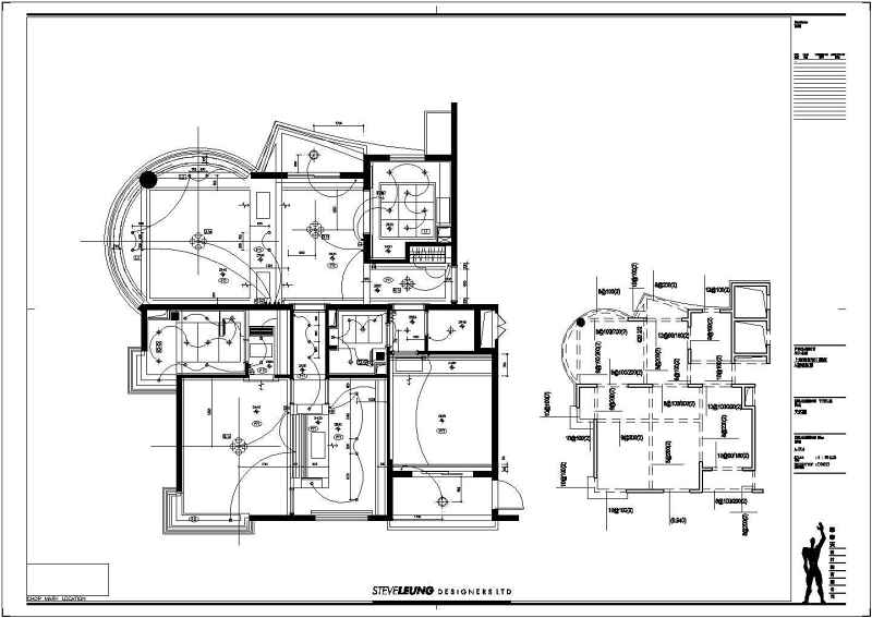 [上海]浦东某住宅样板房装修<a href=https://www.yitu.cn/su/7590.html target=_blank class=infotextkey>设计</a>cad施工图