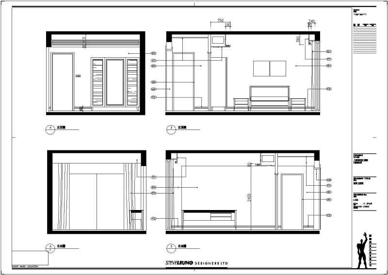 [上海]浦东某住宅样板房装修<a href=https://www.yitu.cn/su/7590.html target=_blank class=infotextkey>设计</a>cad施工图