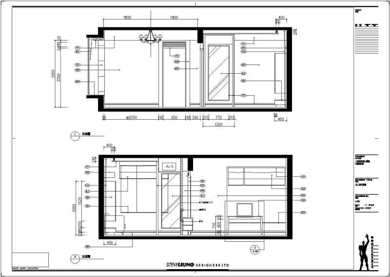 [上海]浦东某住宅样板房装修<a href=https://www.yitu.cn/su/7590.html target=_blank class=infotextkey>设计</a>cad施工图