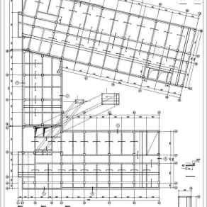 框架结构医院康复中心结构施工图（七层筏板基础大型三甲医院）