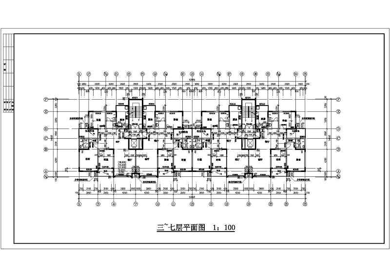 某市<a href=https://www.yitu.cn/sketchup/huayi/index.html target=_blank class=infotextkey>花</a>园式高层住宅建筑施工图（全套）