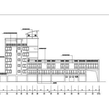 临城农贸市场建筑施工设计CAD图