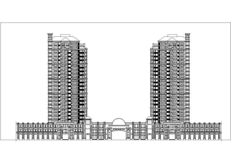 某小高层建筑施工<a href=https://www.yitu.cn/su/7590.html target=_blank class=infotextkey>设计</a><a href=https://www.yitu.cn/su/7937.html target=_blank class=infotextkey>图纸</a>