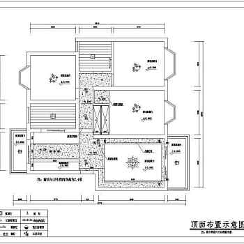 某地三居室家居装修设计cad施工图