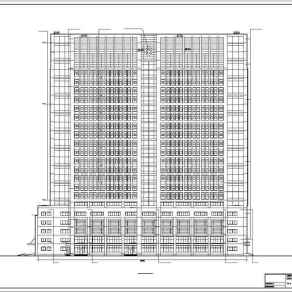 某地人民医院二十三层综合病房楼建筑设计cad施工图