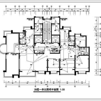 高层住宅小区电气施工图