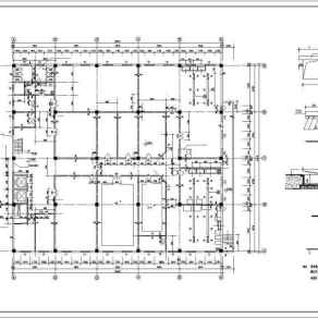 农大东区食堂建筑设计施工图