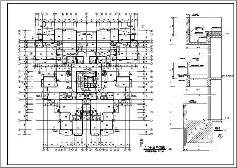 某高层综合<a href=https://www.yitu.cn/su/8159.html target=_blank class=infotextkey>楼</a>建筑<a href=https://www.yitu.cn/su/7590.html target=_blank class=infotextkey>设计</a>cad施工图