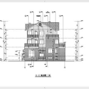 某小区三层联排别墅建筑设计图（共18张）