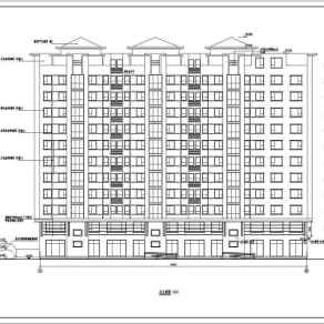 书香门第公寓小高层住宅建筑施工图（全套）