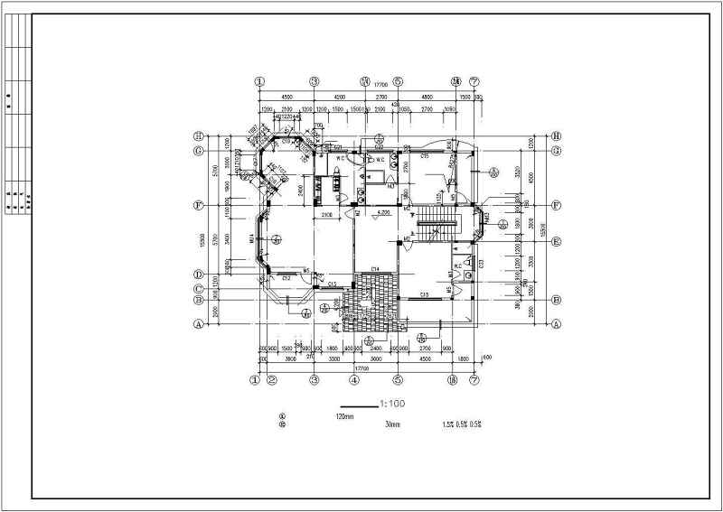 某<a href=https://www.yitu.cn/su/7872.html target=_blank class=infotextkey>地</a>某别墅建筑结构施工图（全套）