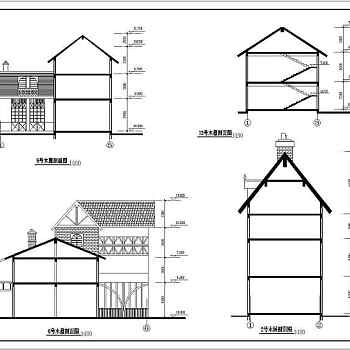 某地法兰西风格小镇建筑规划图（带效果图）