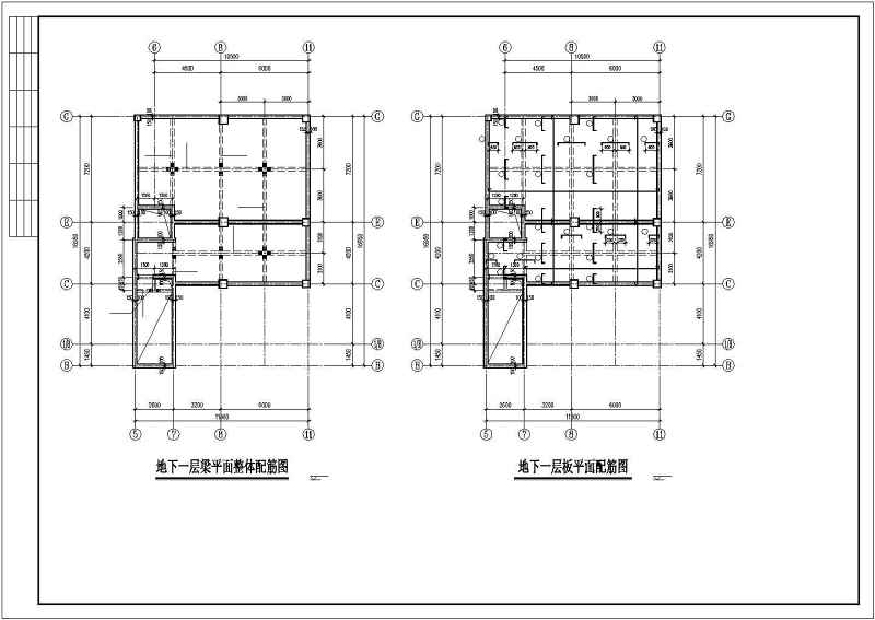 小高层住宅<a href=https://www.yitu.cn/su/8159.html target=_blank class=infotextkey>楼</a>框剪结构cad施工图